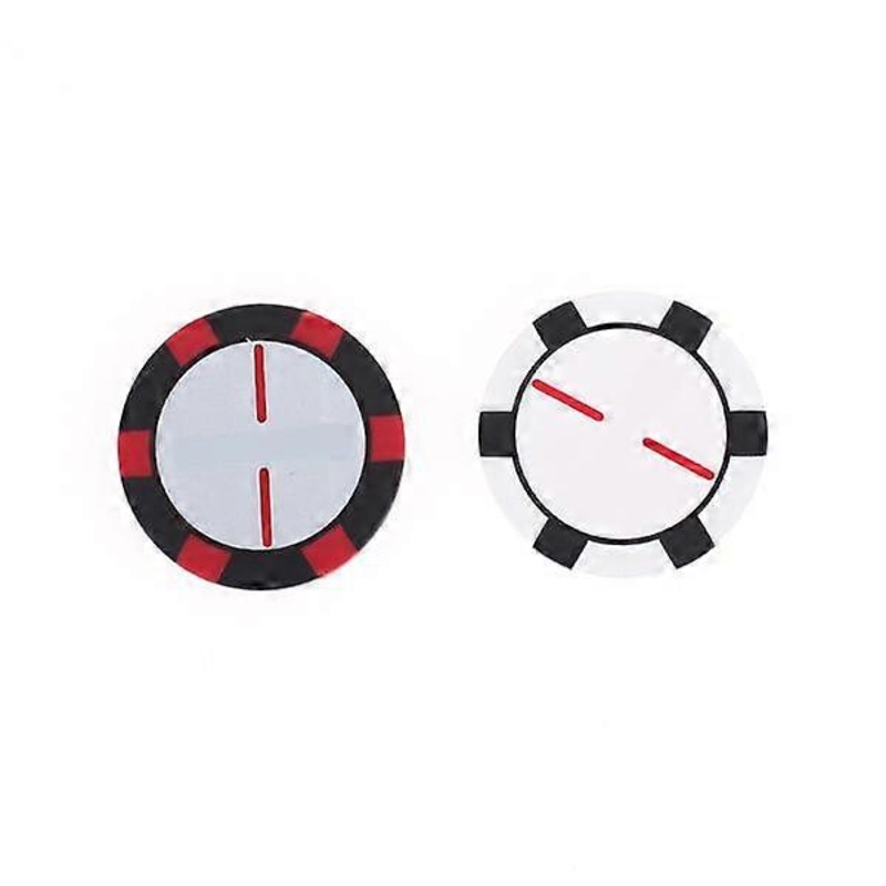 Premium Two – Sided Poker Chip Golf Ball Markers Putt Position Symbol