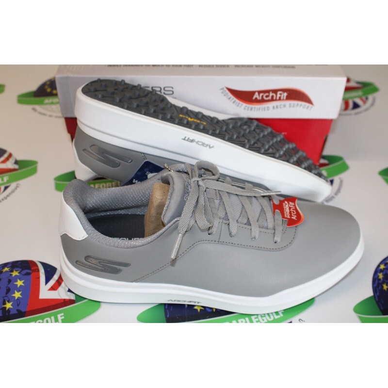Skechers Go Golf Drive 5 Arch Fit Relaxed Fit Waterproof Golf Shoes Grey Size 7