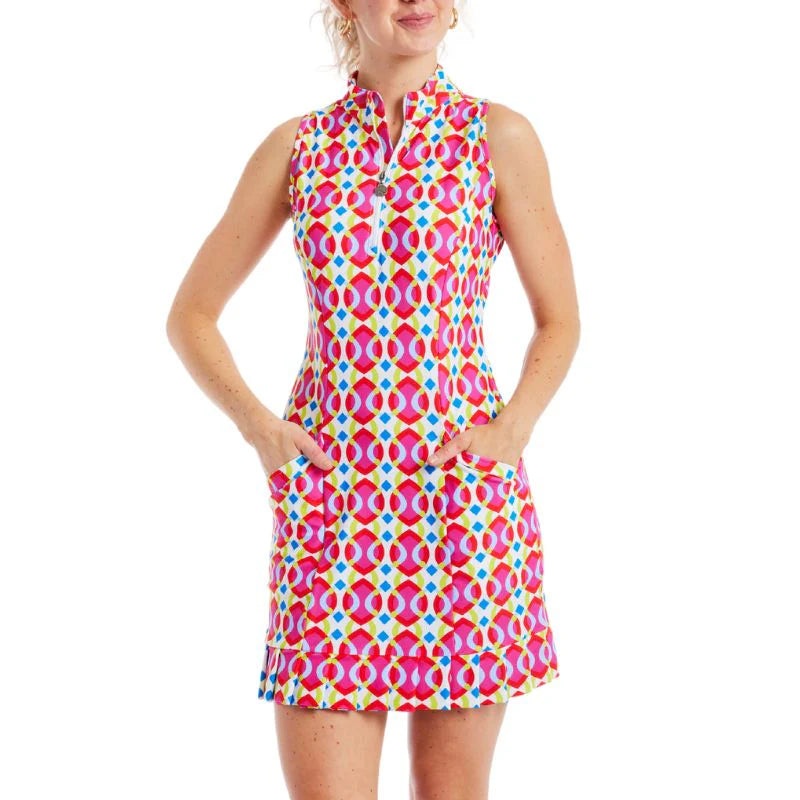 Tzu Tzu Shiloh Bazaar Dress – Pink Multi