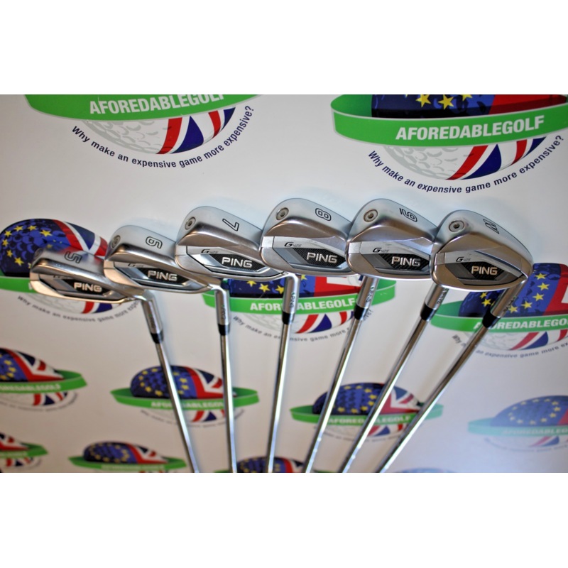Used Ping G425 Green Dot Iron Set 5-Pw Nippon Awt 2.0 Steel Shafts Regular Flex