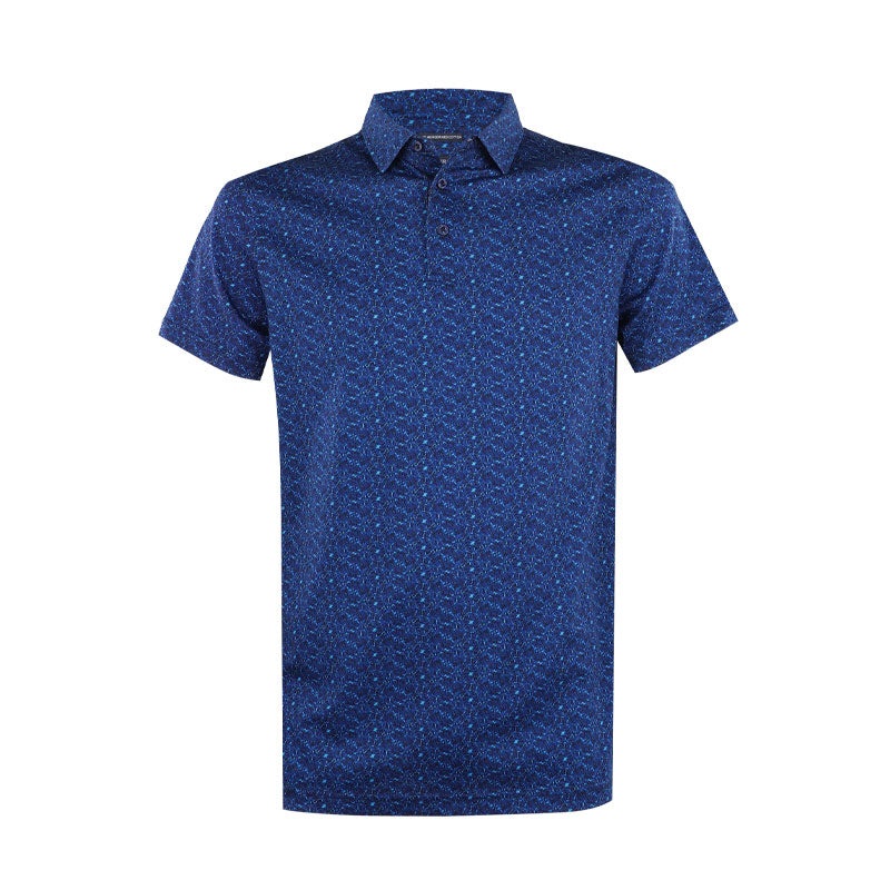 CUTTER & BUCK Mercerized Men’s Polo (Multi Blue)