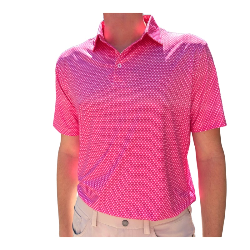 Danini Men’s S/S Polo – Pink Print