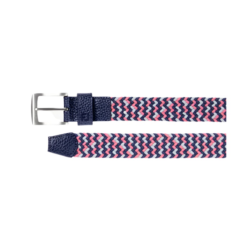 FJ Braided Belt|Dark Denim / Pink Lemonade / Skyway|Black / Flint / Hibiscus|Navy / White / Taxi|Regular|Long