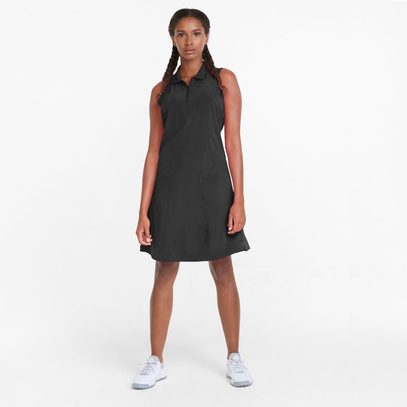 Puma Ladies Sleeveless Golf Dress in Puma Black – Last One XS Only Left