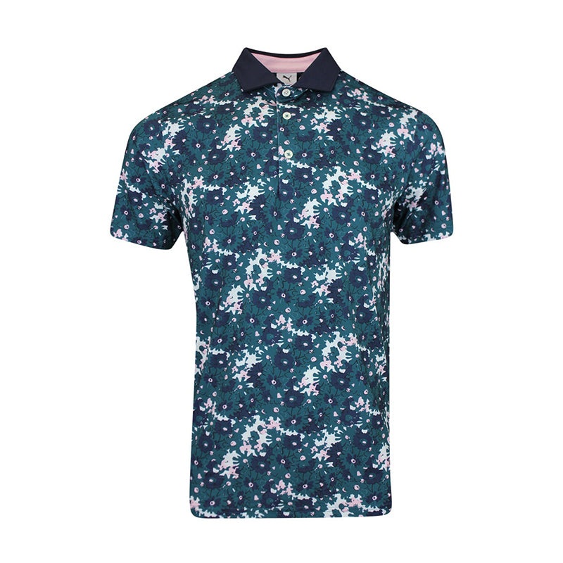 PUMA x Arnold Palmer Floral Men’s Polo (Cold Green)