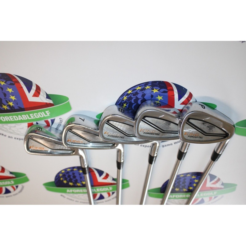 Used Cobra King Forged Tec Iron Set 6-Pw Kbs Tour C-Taper Lite 110 Shafts Stiff