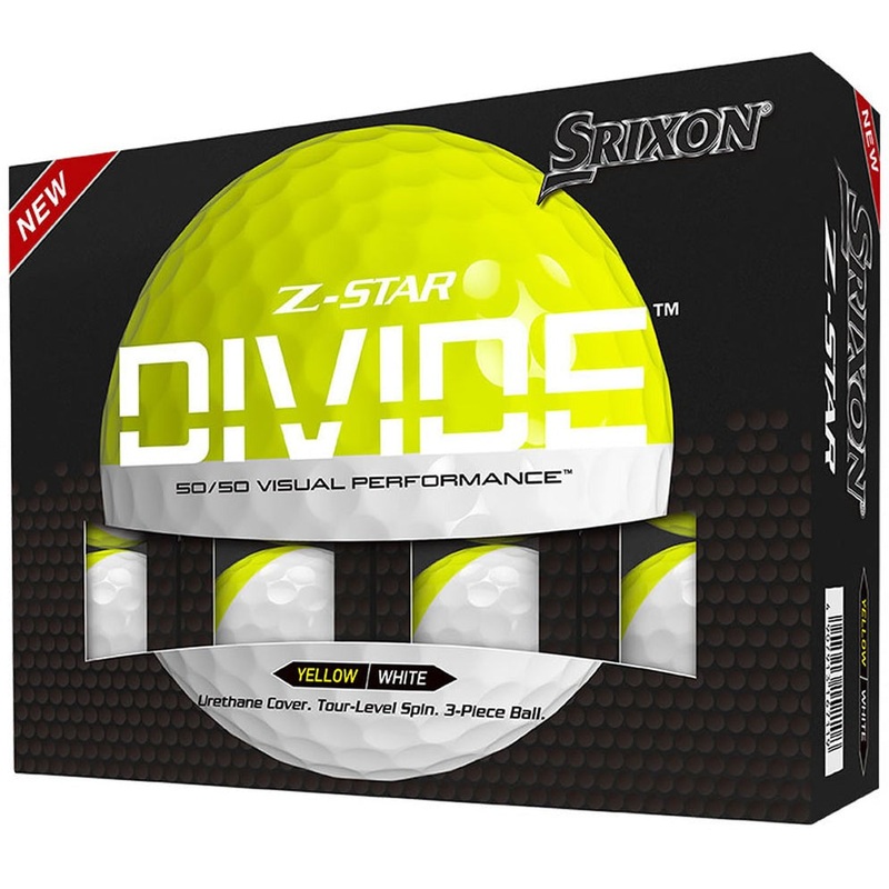 Srixon Z Star DIVIDE Balls 1 Doz – White/Yellow