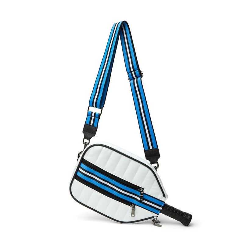 Think Royln Crossbody Pickleball Bag – White Patent