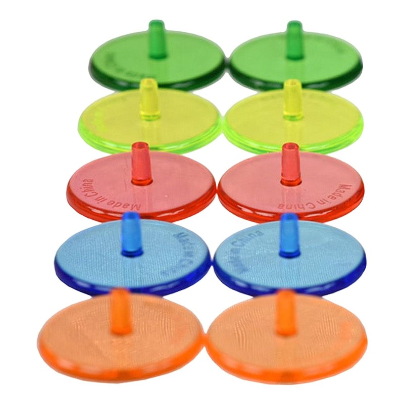 10 Pieces Golf Ball Markers Multicolor Accessories Bright Gift for Unisex
