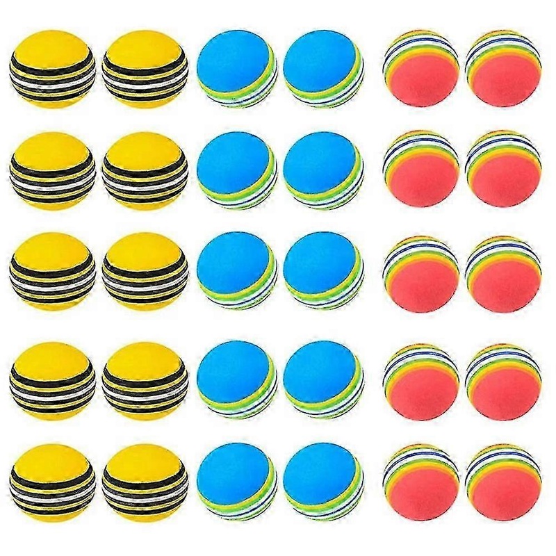 30pcs Golf Balls Eva Golf Training Balls Golf Practice Balls Golf Soft Balls For Indoor Outdoor Gol