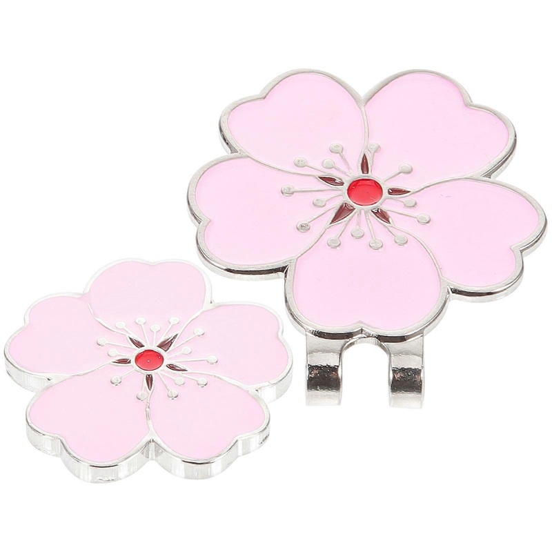 Elegant Design Metal Golfs Hat Clip Pink 3.40X3.00X1.00CM Magnetic Attachment Golfing Supply 1Pcs