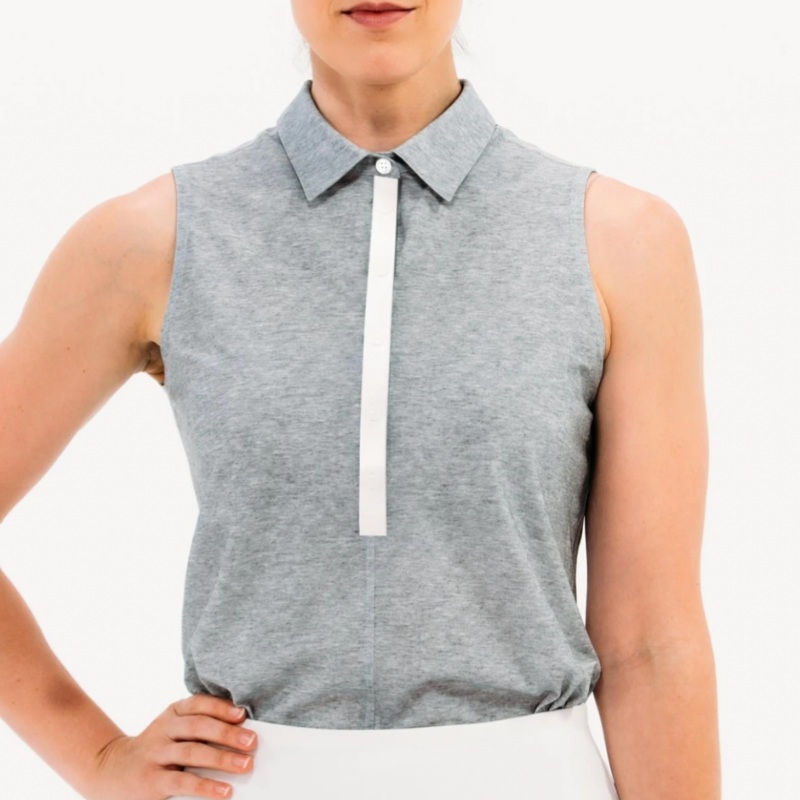 Foray Golf Core 3.0 S/L Polo – Marl Grey
