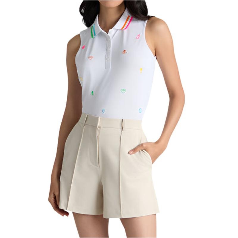 G/FORE Embroidered S/L Polo – Snow