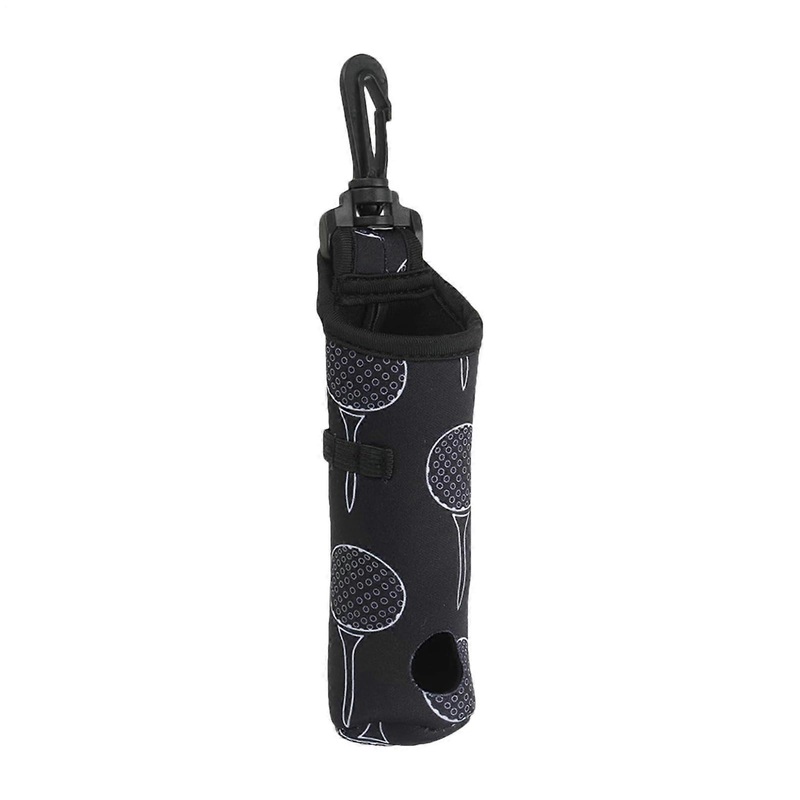 Golf Ball Tee Holder, Ball Pouch, Foldable Storage, 3Tee Capacity, waterproof