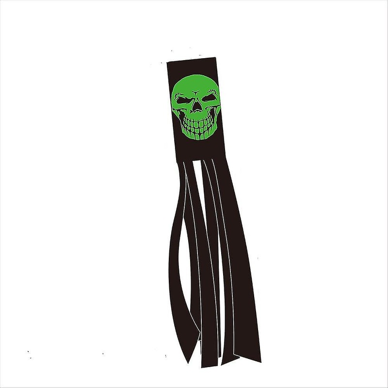 Halloween Outdoor Garden Decoration Ghost Skull Hanging Flag (d Section)  bd