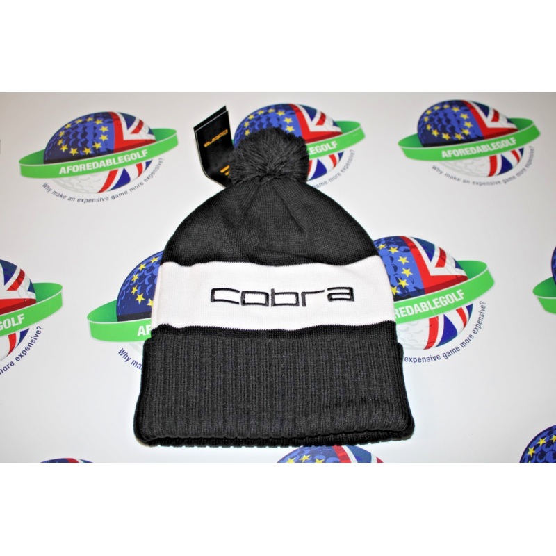 Cobra Pom autumn/winter beanie hat puma black white glow one size fits all