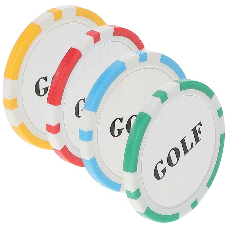 Durable 4Pcs Golf Ball Coin Funny Chips For Golf Courses And Games For Women Men Kids With Versatile Design