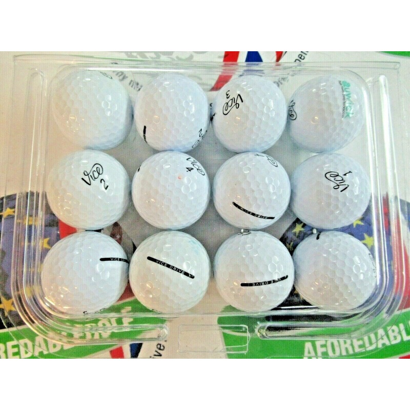 12 Vice Drive Golf Balls Pearl/Pearl 1 Grade