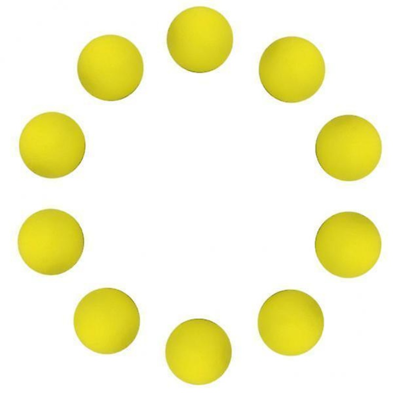 2×10 Pieces EVA Foam Golf Swing Exercises Practice Training Balls Yellow