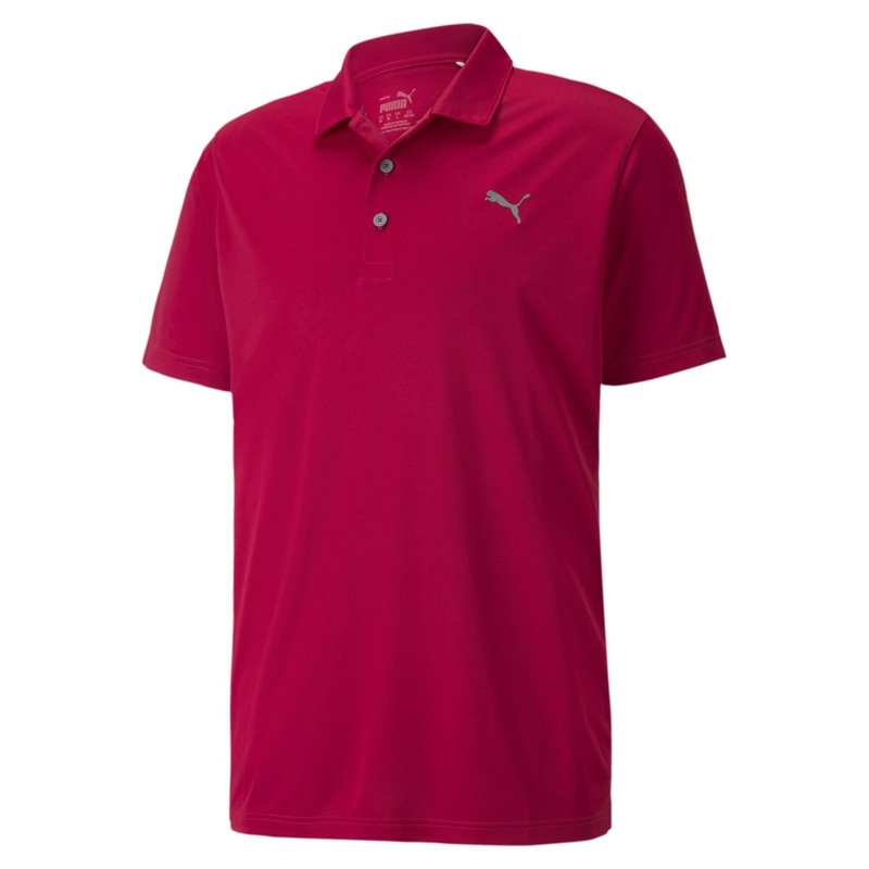 Puma Drycell Rotation polo shirt persian red uk size small
