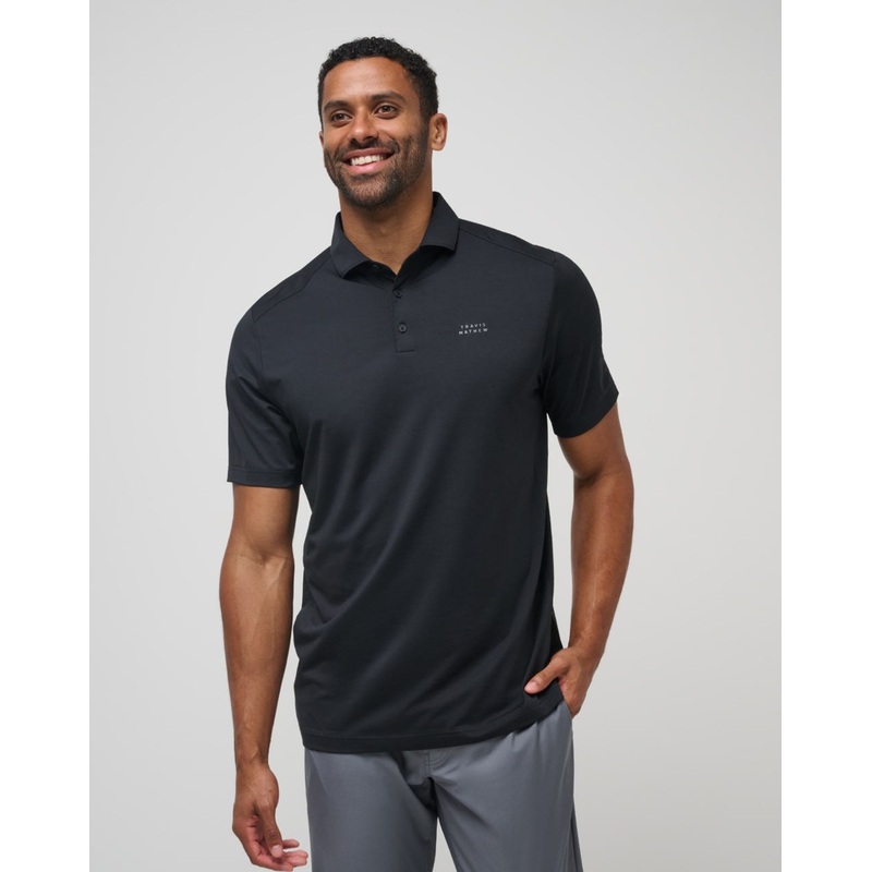 Travis Mathew Heater Pro Polo – Black