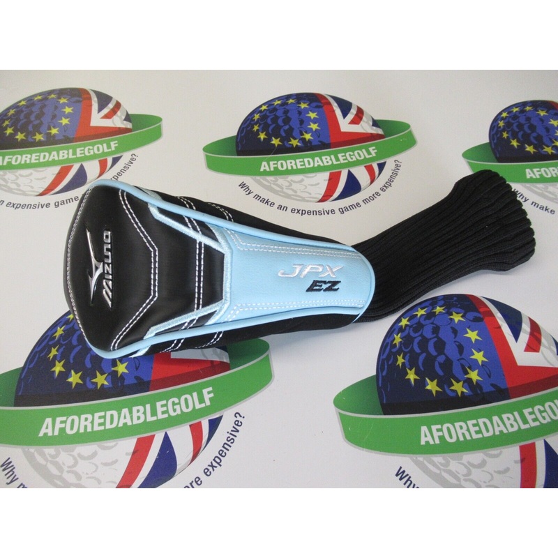 Used Mizuno Jpx Ez Sky Blue/Black 25 Degree #5 Hybrid/Rescue Head Cover