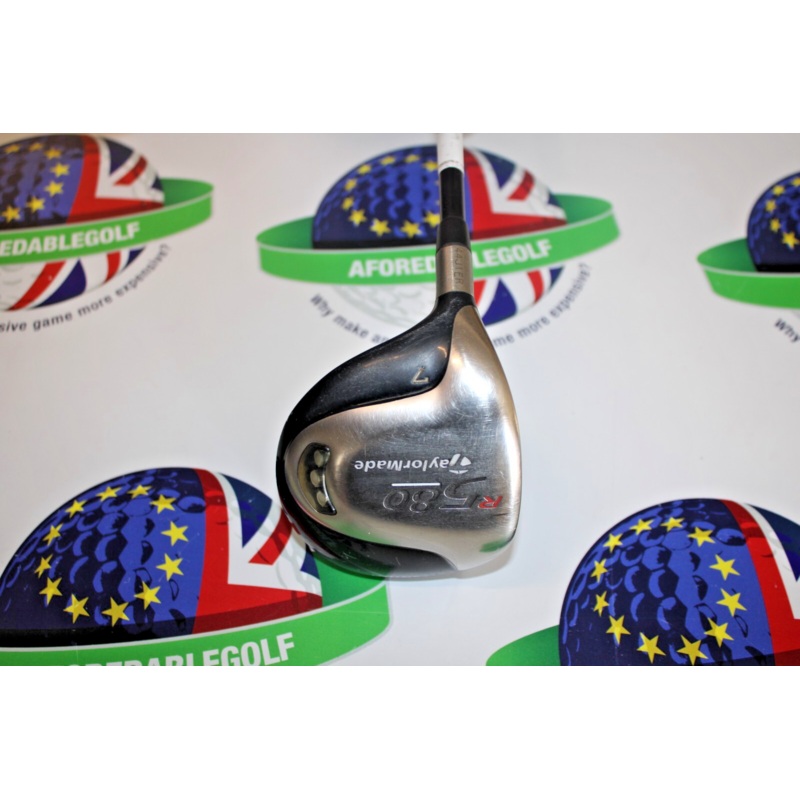 Used Taylormade Left Hand R580 Titanium 7 Wood M.A.S.2 Ultralite 60 Regular Flex