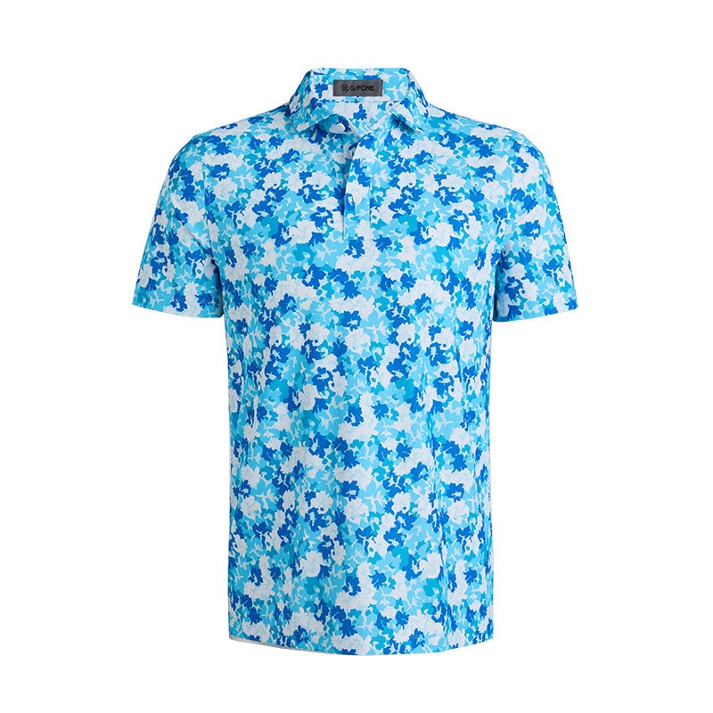 GFORE Camo Floral Tech Pique Men’s Polo (Lisbon)