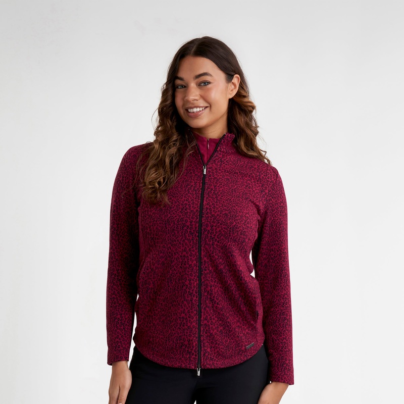 Green Lamb Ladies Jersey Lined Windproof Full-Zip Jacket