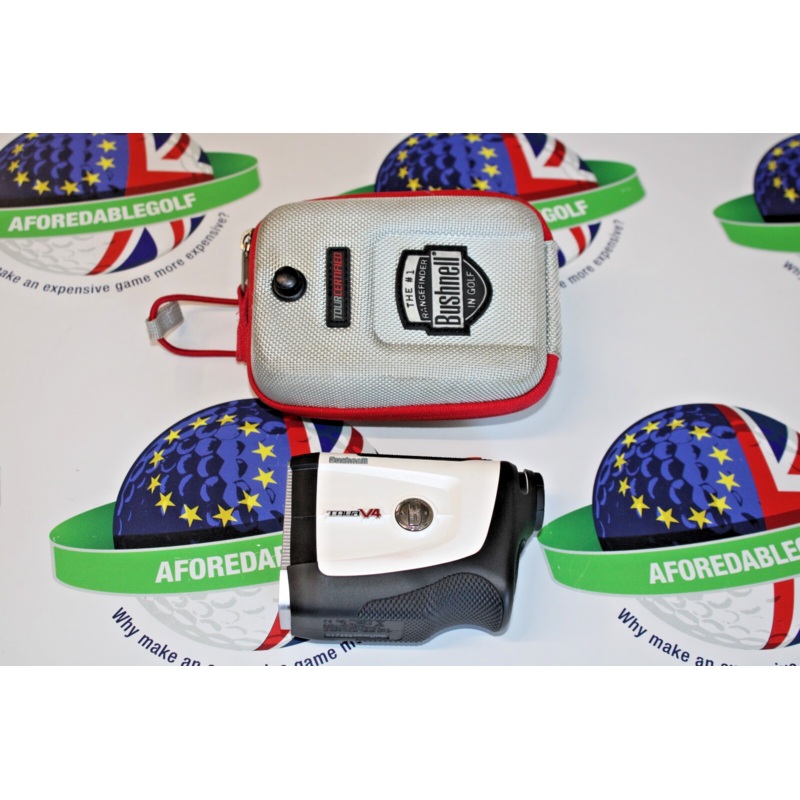Used Bushnell Tour V4 Range Finder And Padded Carry Case
