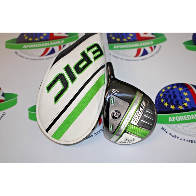 Used Callaway Epic Speed 15 Degree #3 Wood Project X Evenflow T-1100 75G X Flex