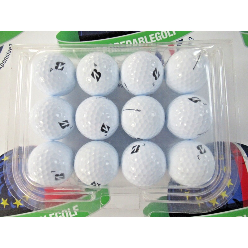 12 Bridgestone E6 White Golf Balls Pearl/Pearl 1 Grade