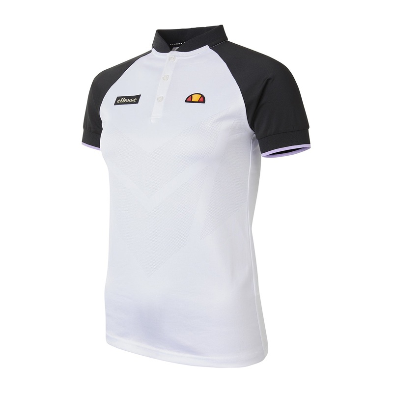 Ellesse Ladies Colour Block Short Sleeve Golf Polo Shirt – Size 12 Only Left