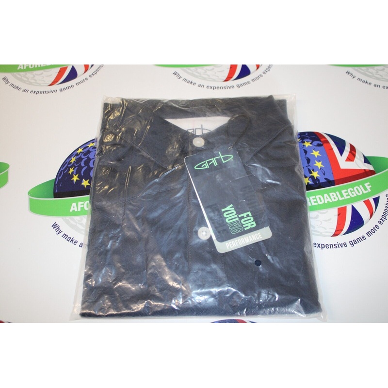 Garbinc Chance Junior Boys Polo Shirt Navy/White Size Medium Ages 7-8