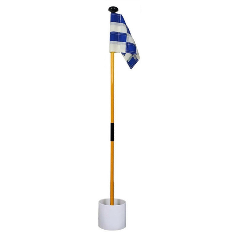 Portable Detachable Golf Flagsticks Putting Green Flags Hole Cup Set Golf Pin Flags for Driving Range Outdoor Backyard