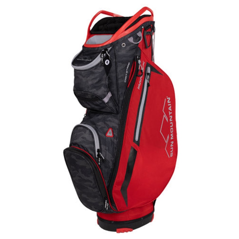 Sun Mountain Maverick Cart Bag – Red/Black/Camo