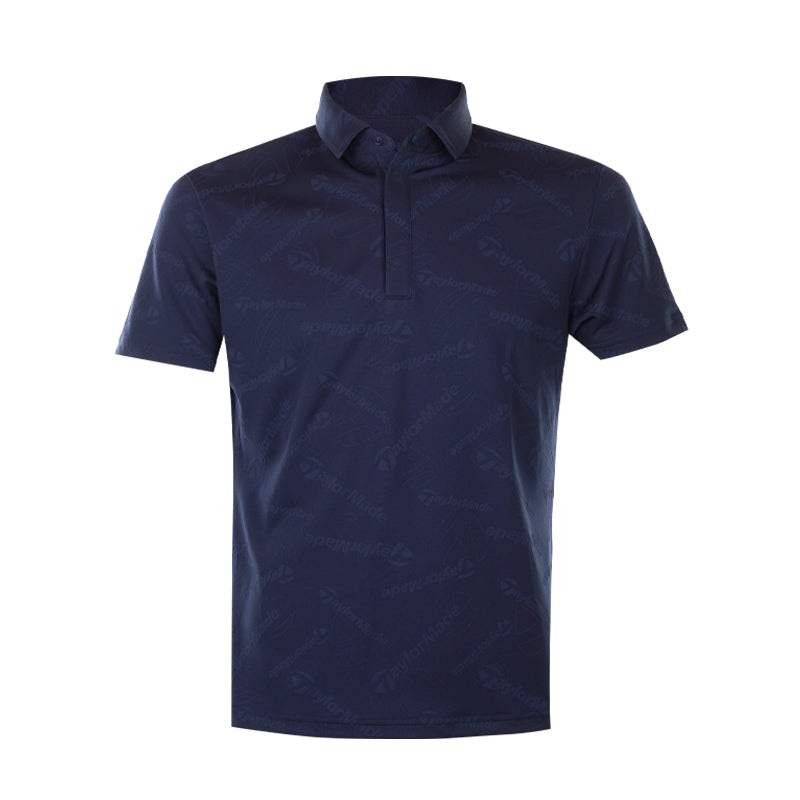TAYLORMADE Club Jacquard Mens Polo (Navy)
