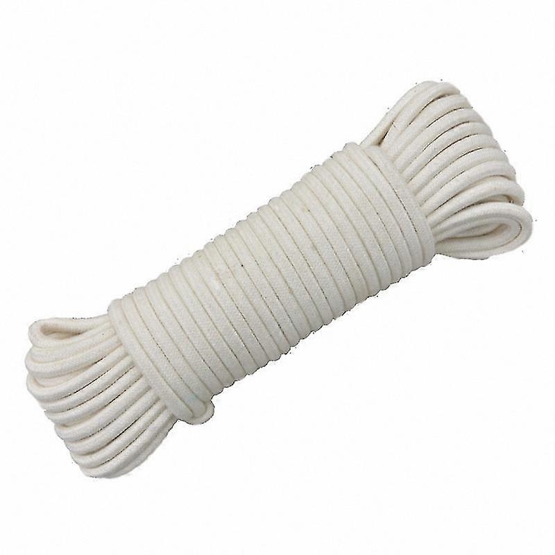 White Nylon Flag and Clothesline Rope with Hanging Hooks for Garment Display and Decoration
