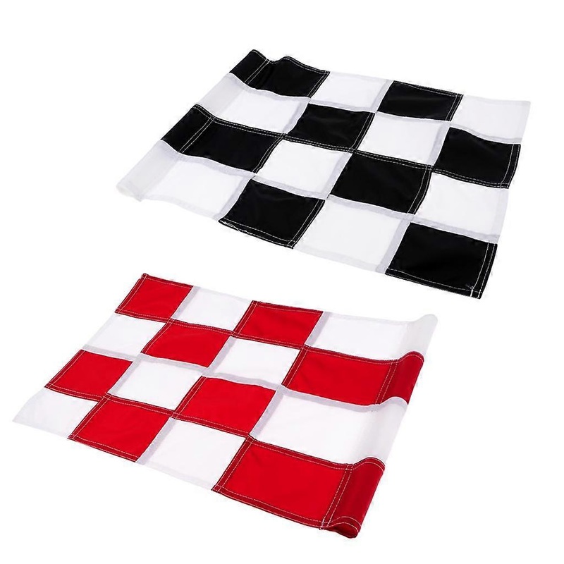 2 Pack Durable Backyard Practice Pole Cup Flag Putting Green Flags