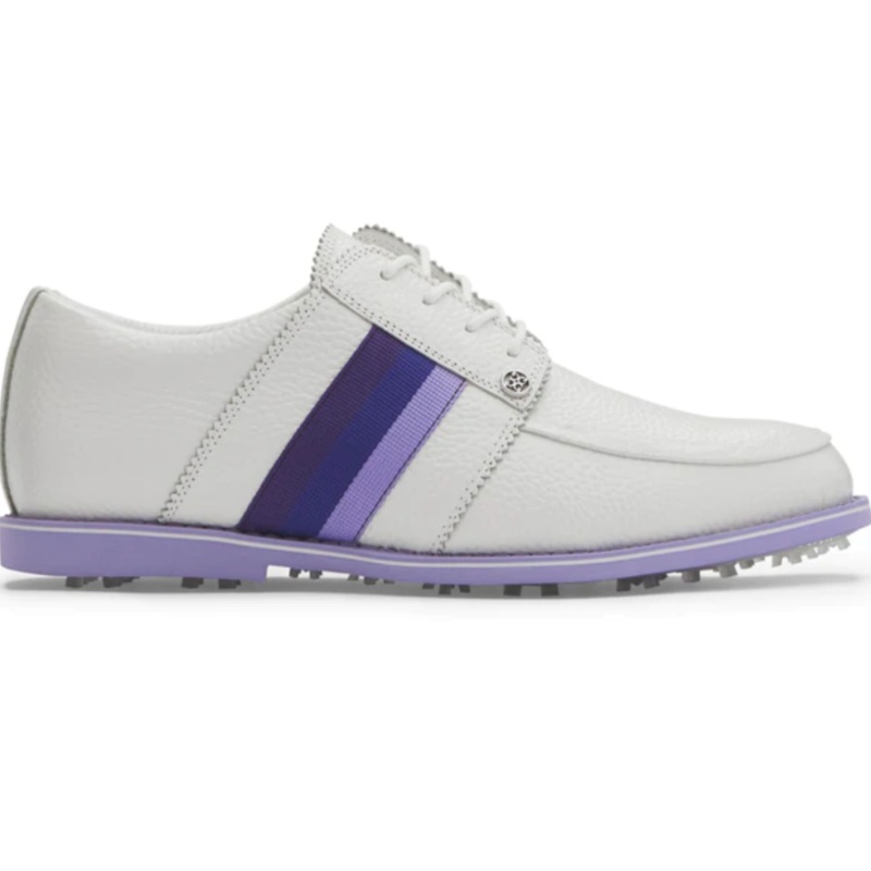 G/FORE Grosgrain Gallivanter Golf Shoe – Snow/Amethyst