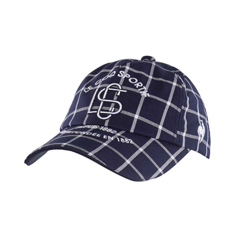 LE COQ SPORTIF GOLF Checkered Women’s Cap (Navy)