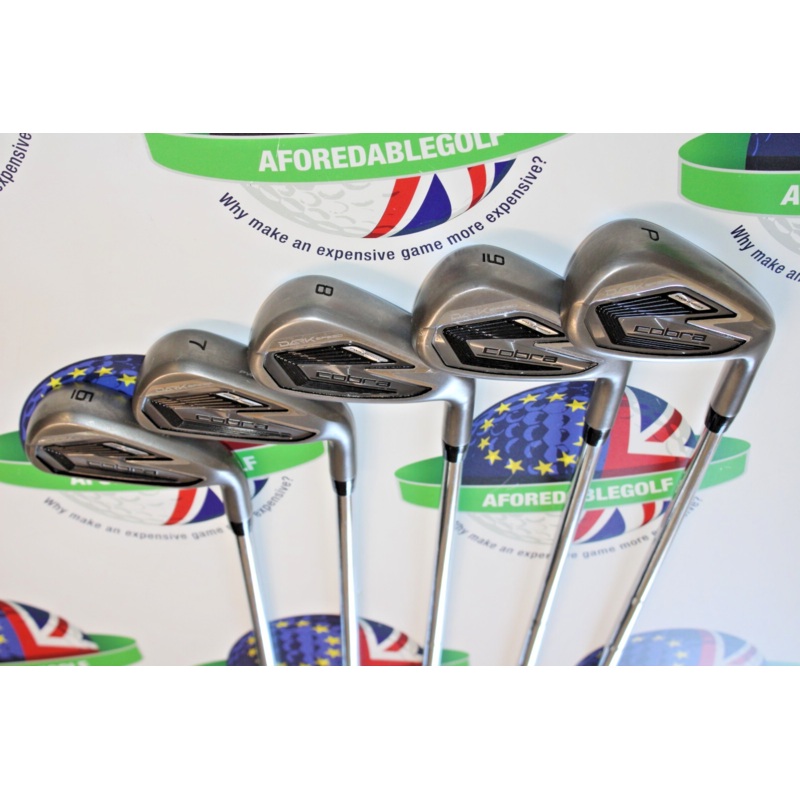 Used Cobra Dark Speed Iron Set 6-Pw Ultralite Steel Shafts Regular Flex