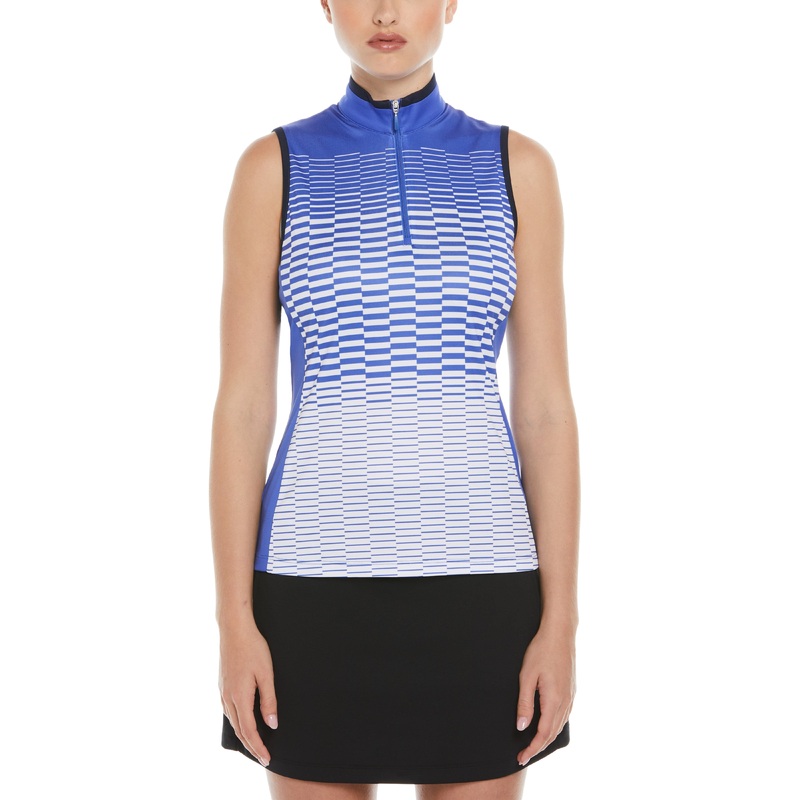 Women’s Checkered Print Golf Shirt