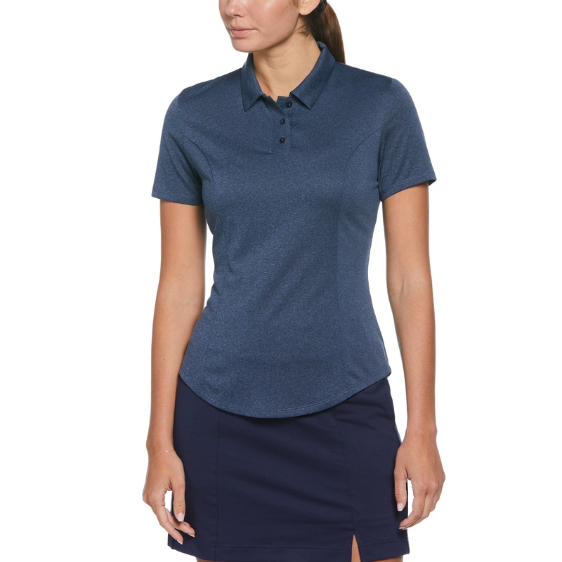 Women’s Heather Golf Polo|True Navy Htr|XS|S|M|L|XL|XXL