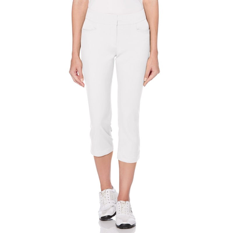Women’s Woven Capri Pant|White|Dark Navy|Black|2|4|6|8|10|12|14|16|18|0