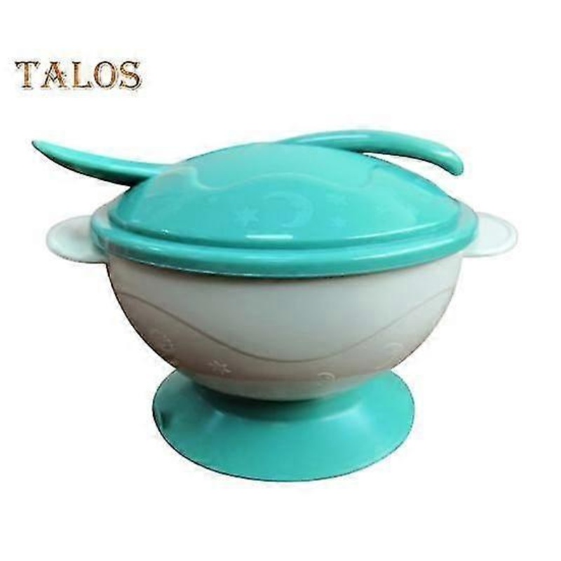 1 Set Baby Utensils Smooth Edge Diet Training Solid Color Durable Suction Cup Baby Cutlery Bowl Dining Accessories
