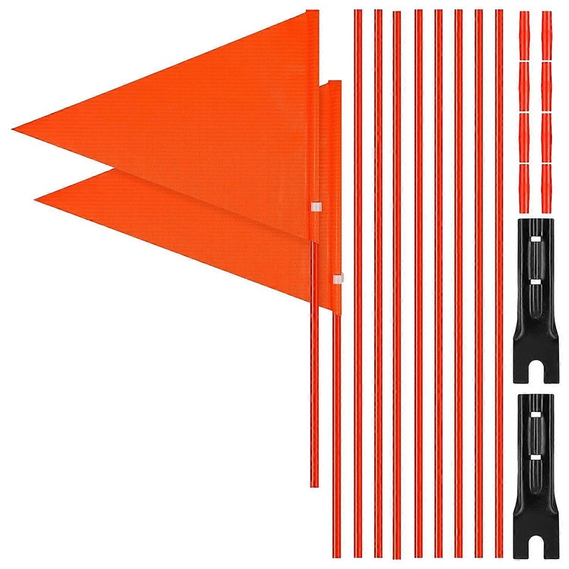 6Ft Bicycle Safety Flag Pole,Flag with Mounting Bracket,Height Adjustable Waterproof Flag for Safet