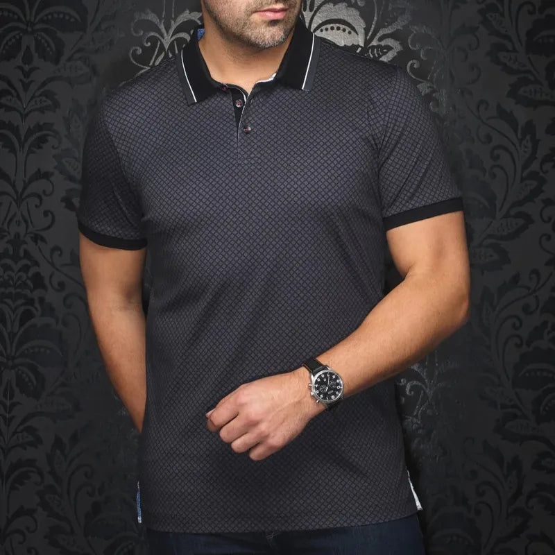 Au Noir Men’s Fairmont Polo – Black