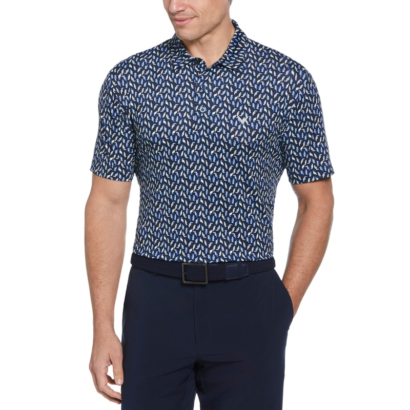 Big & Tall Day All Over Birdie Print Polo