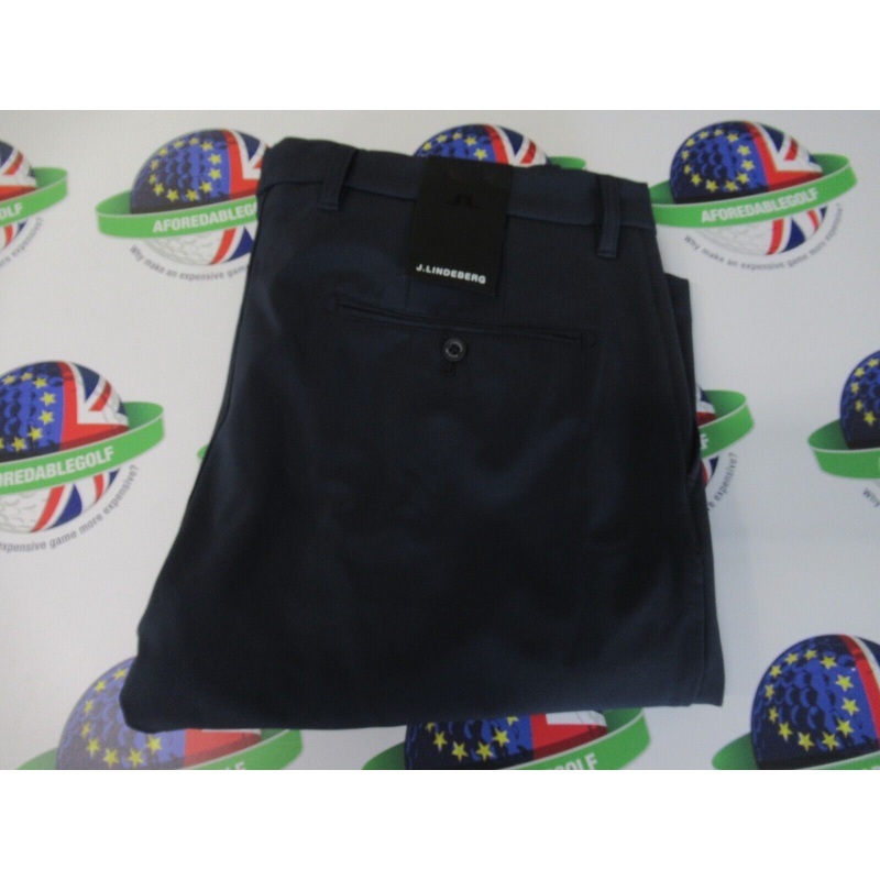 J.Lindeberg Ellott Tight Bonded Fleece Lined Trousers Navy Waist 38 Leg 32